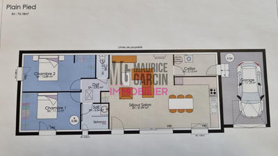 Maison - 70 m² - 3 pièces