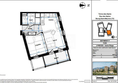 Appartement - 44 m² - 2 pièces