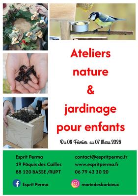 Atelier nature &amp; jardin pour enfants