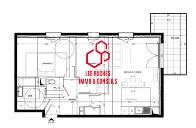 Appartement - 66 m² - 3 pièces