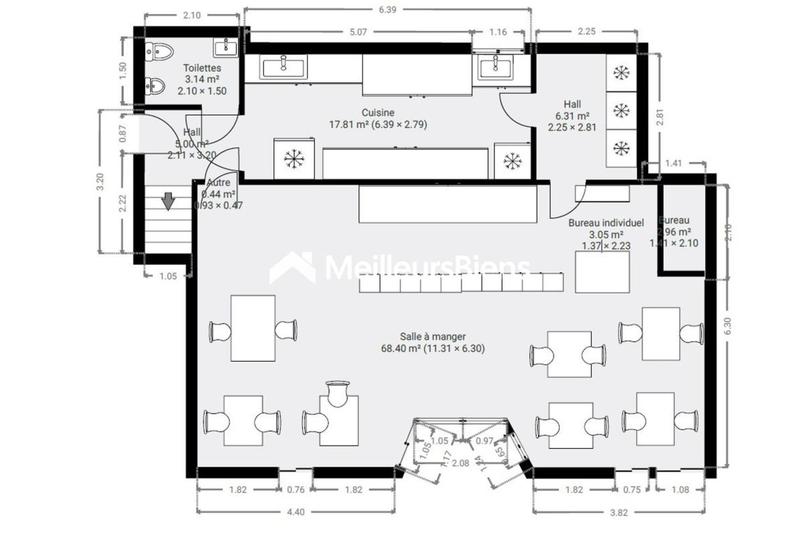 Local commercial - 202 m² - 4 pièces