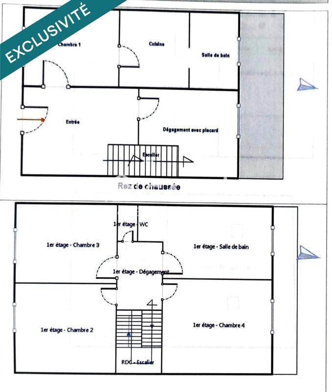 Maison de village - 159 m² - 6 pièces
