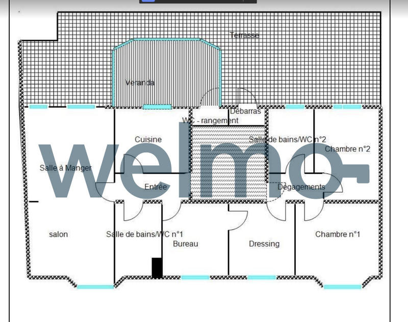 Penthouse - 140 m² - 6 pièces