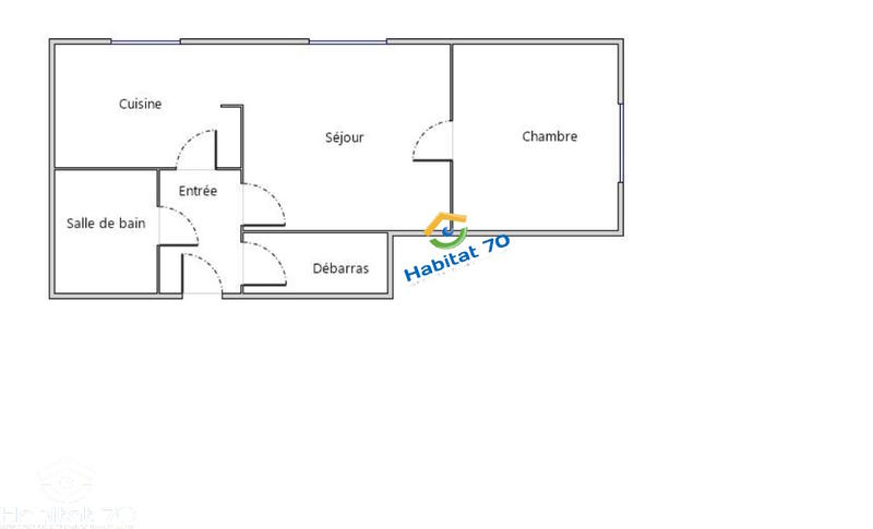 Appartement - 48 m² - 2 pièces