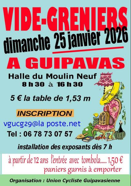 Vide greniers de l'union cycliste guipavasienne