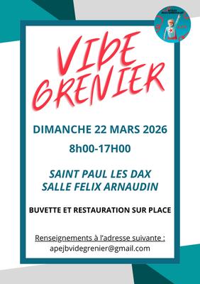 Vide grenier de l'ape des écoles jules barrouillet