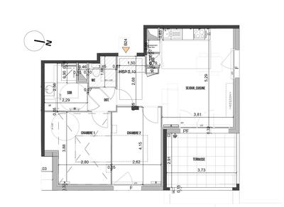 Appartement - 59 m² - 3 pièces