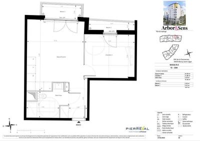 Appartement - 42 m² - 2 pièces