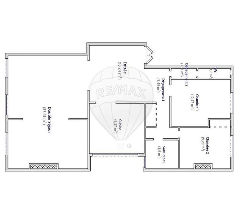 Appartement - 91 m² - 4 pièces