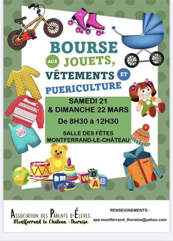Bourse aux jouets, vêtements et puériculture