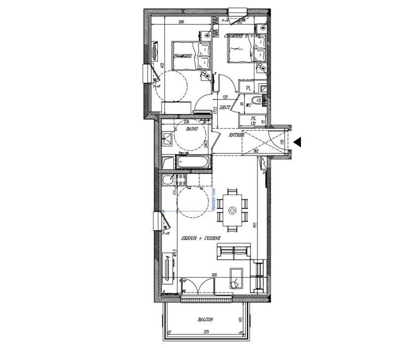 Appartement - 68 m² - 3 pièces