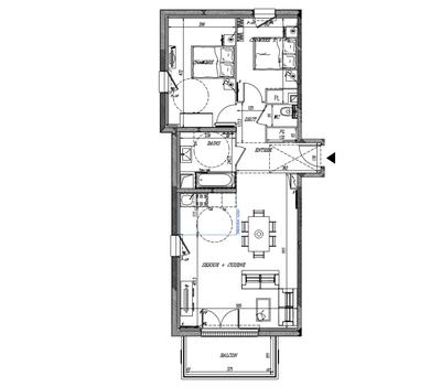 Appartement - 68 m² - 3 pièces