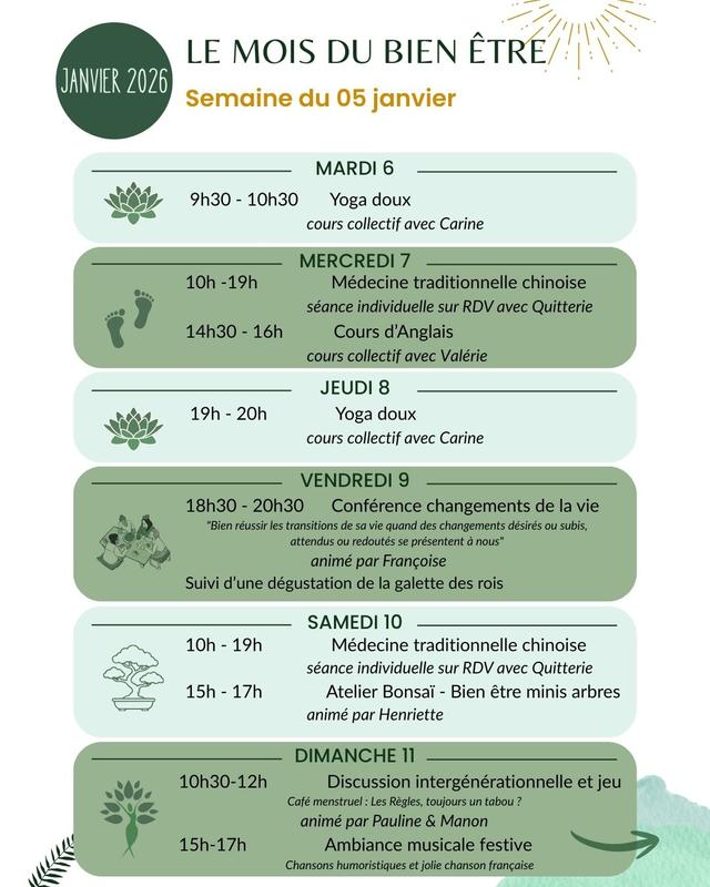 Le mois du bien-être