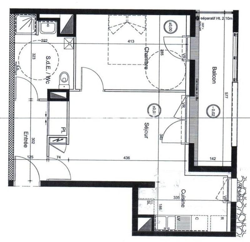 Appartement - 45 m² - 2 pièces
