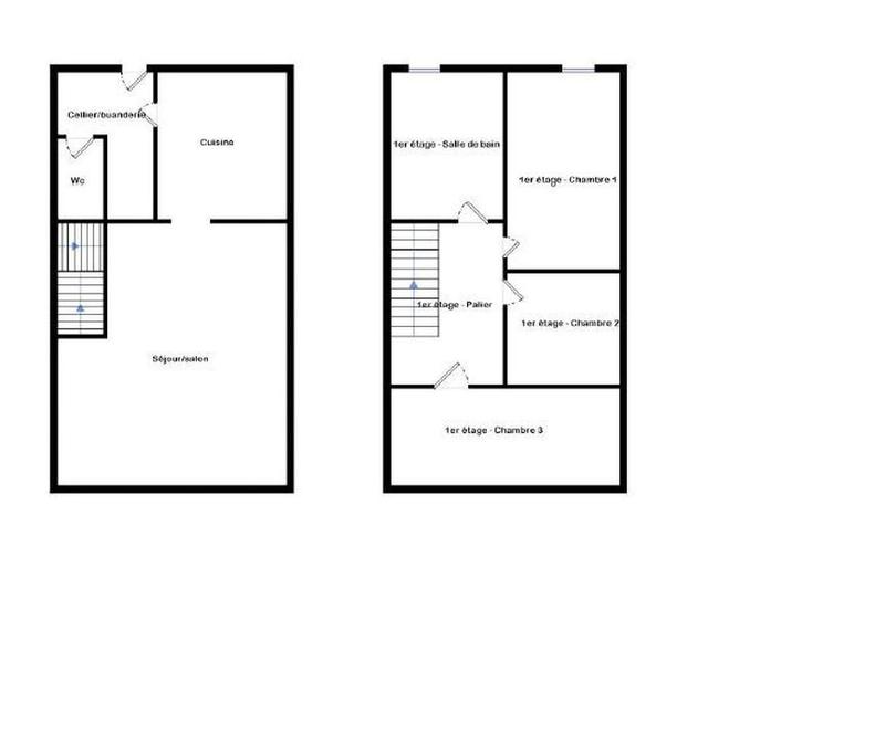 Maison de ville - 76 m² - 2 pièces