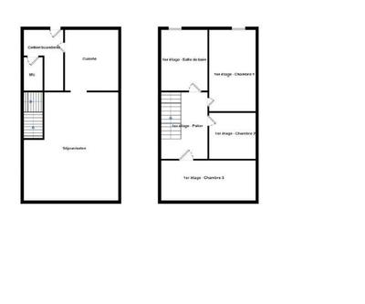 Maison de ville - 76 m² - 2 pièces