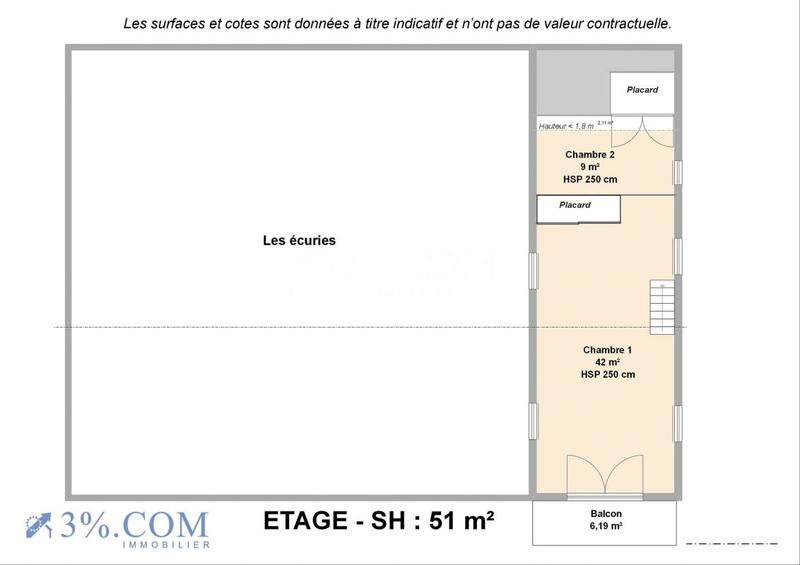 Propriété - 92 m² - 3 pièces
