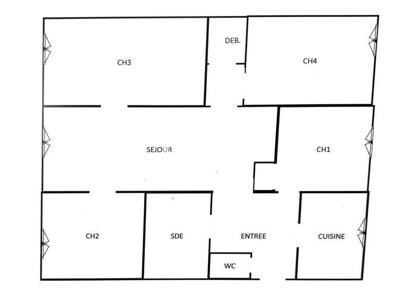 Appartement - 72 m² - 5 pièces