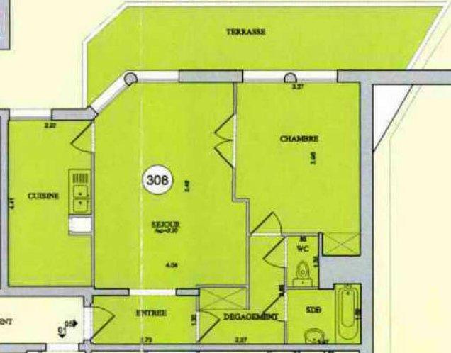 Appartement - 52 m² - 2 pièces