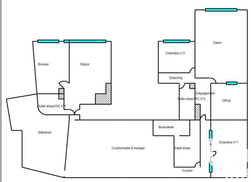 Appartement - 176 m² - 7 pièces