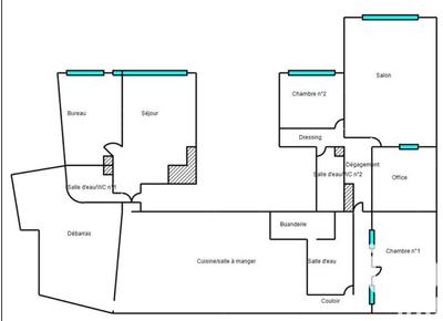 Appartement - 176 m² - 7 pièces