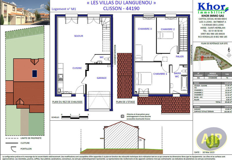 Maison - 85 m² - 4 pièces