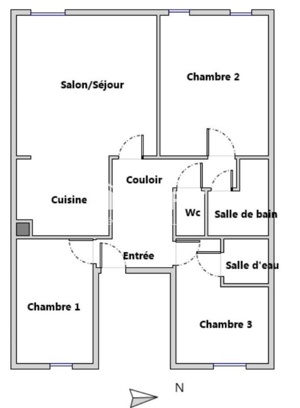 Appartement - 86 m² - 4 pièces