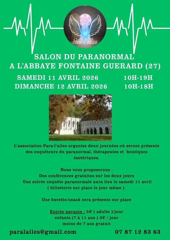 Salon du paranormal à l'Abbaye Fontaine Guérard