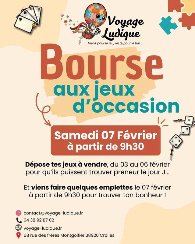 Bourse aux jeux d'occasion
