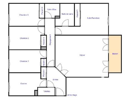 Appartement - 110 m² - 5 pièces