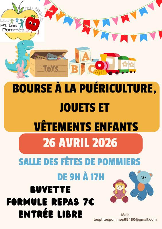 Bourse à la puériculture, jouets et vêtements enfants