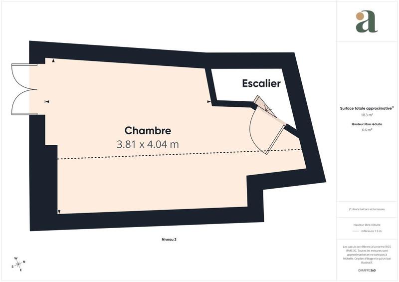 Appartement - 65 m² - 3 pièces