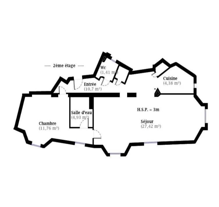 Appartement - 61 m²