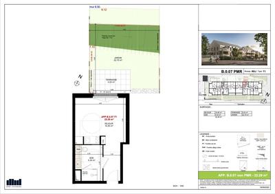 Appartement - 22 m² - 1 pièce