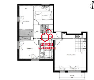 Appartement - 86 m² - 4 pièces