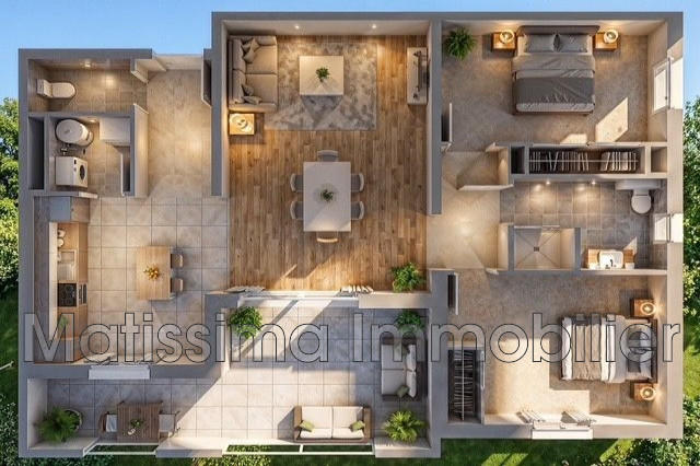 Appartement - 64 m² - 3 pièces