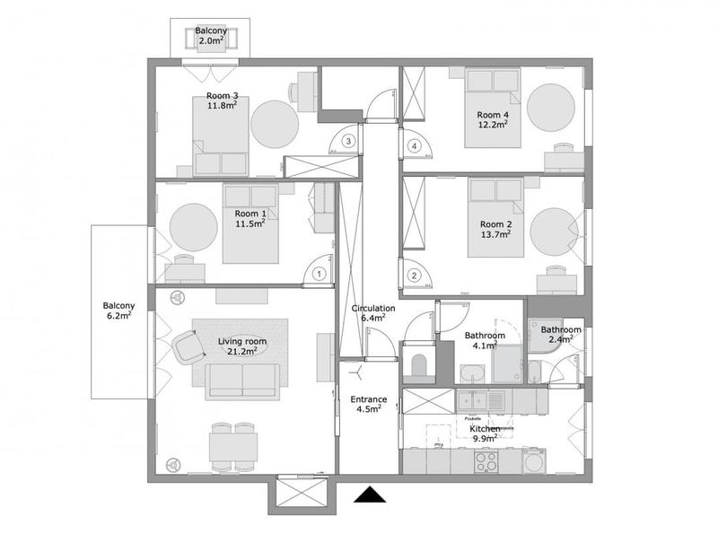 Appartement - 106 m²