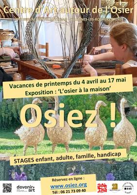 O s I E Z !  Ateliers Osier Creatif à partir de 3 ans