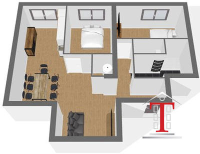 Appartement - 85 m² - 4 pièces