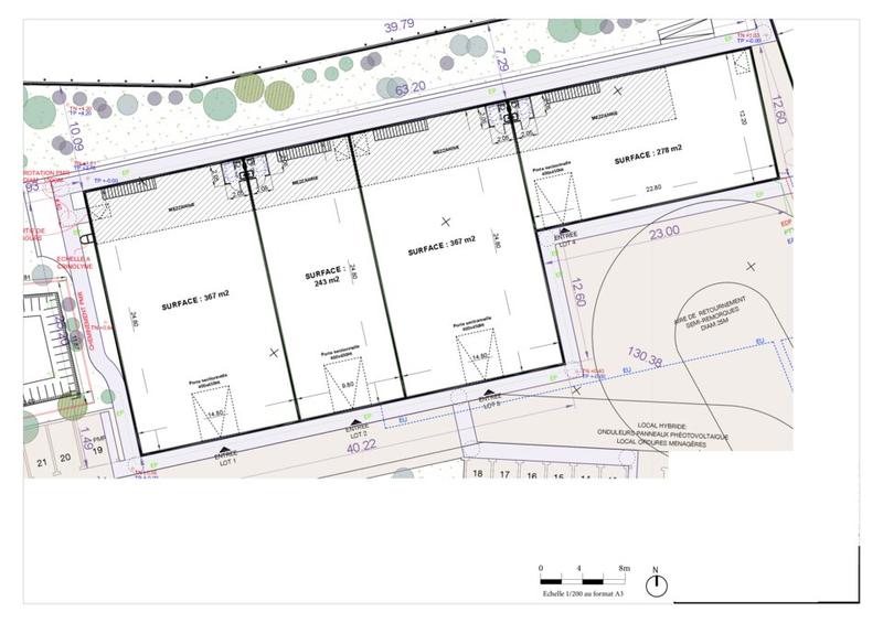 Local d'activité / Entrepôt - 1 255 m²