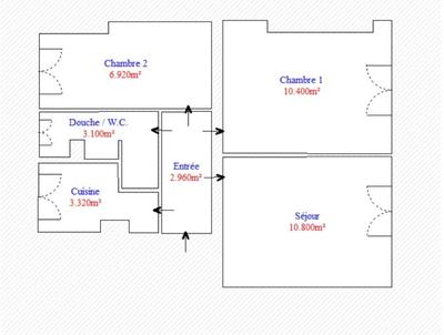 Local commercial - 38 m² - 3 pièces