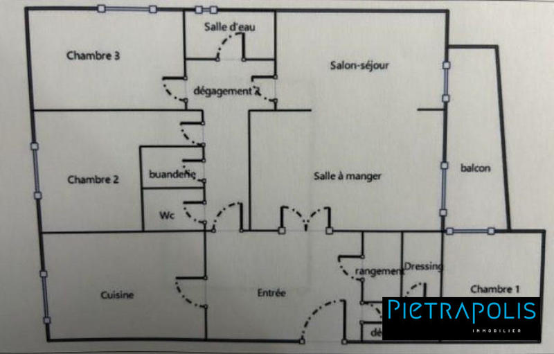 Appartement - 107 m² - 4 pièces
