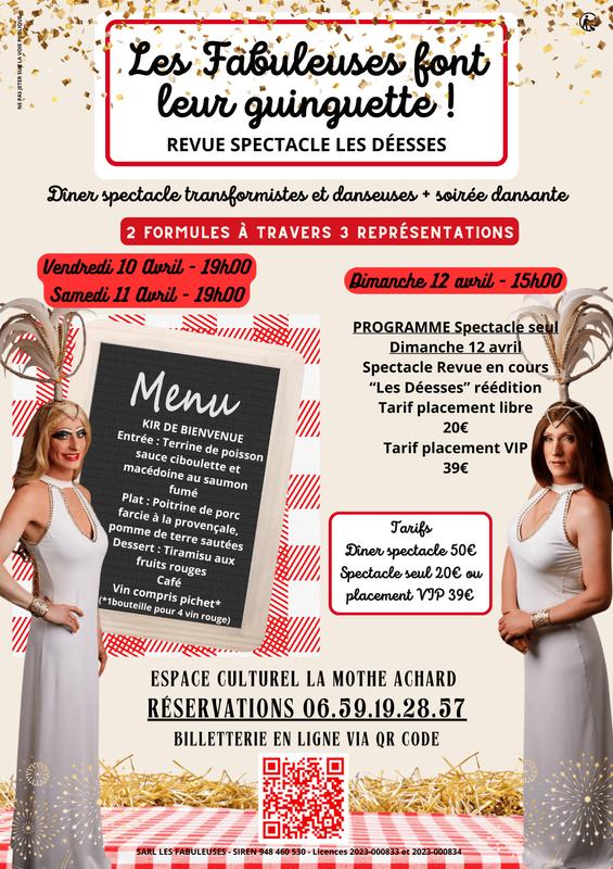 Dîner spectacle transformistes les Fabuleuses