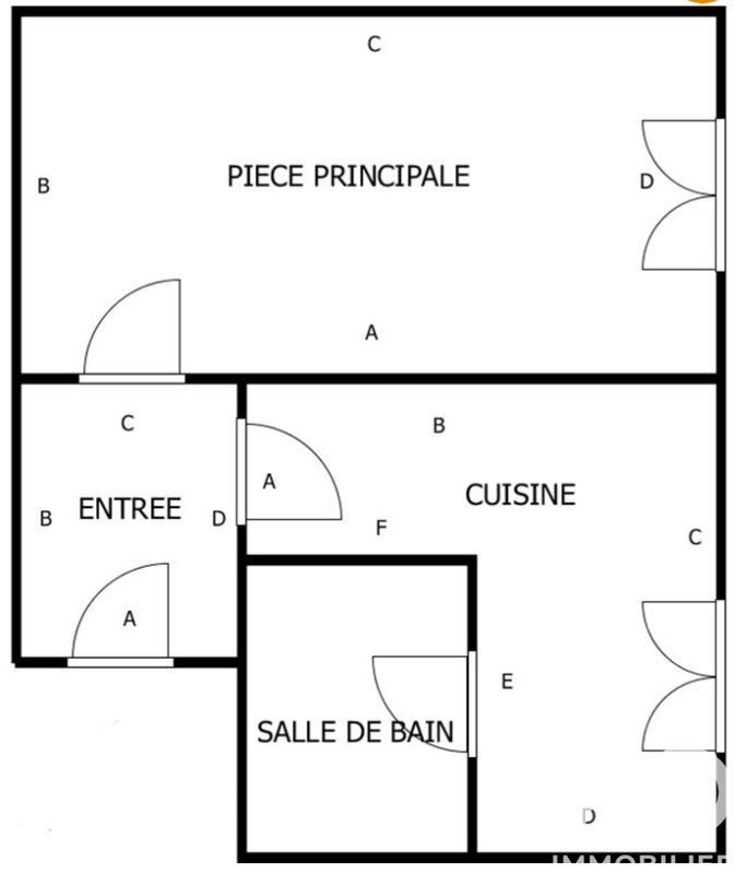 Appartement - 26 m² - 1 pièce
