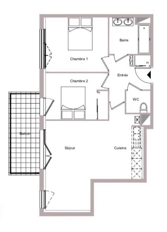 Appartement - 58 m² - 3 pièces