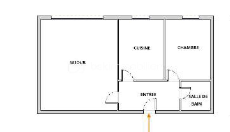 Appartement - 61 m² - 2 pièces