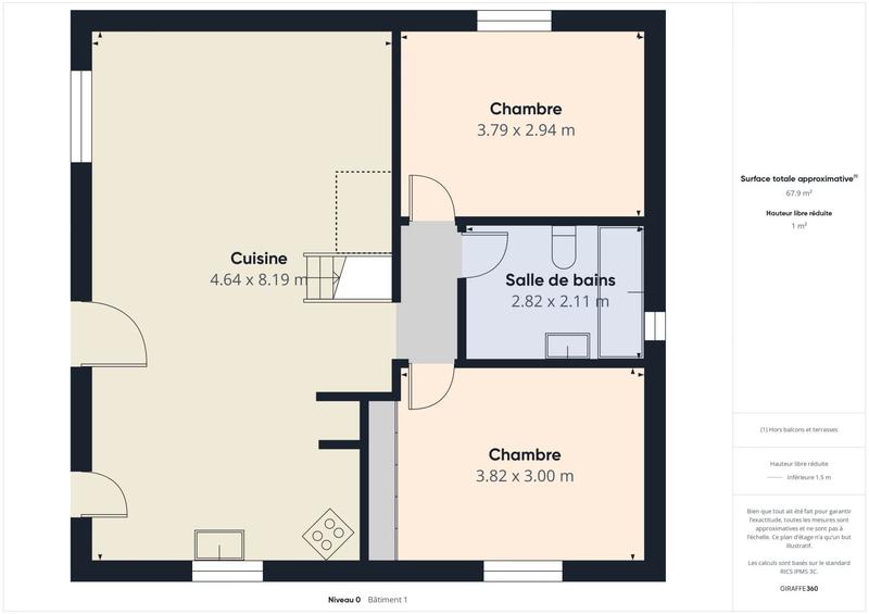 Maison de ville - 100 m² - 4 pièces