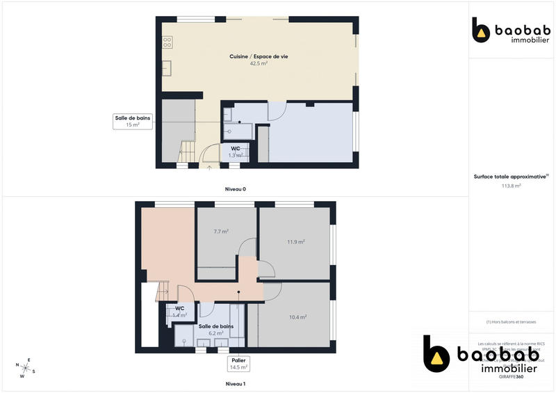 Maison - 124 m² - 5 pièces