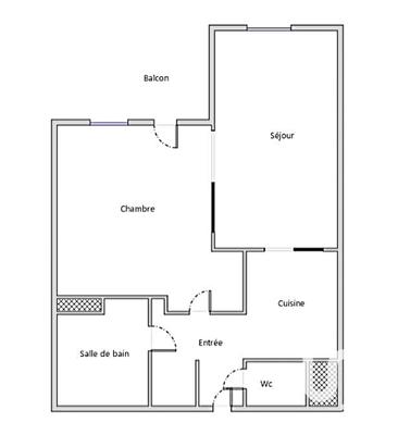 Appartement - 23 m² - 1 pièce