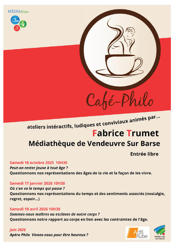 Café Philo &quot;Où s'en va le temps qui passe ?&quot;